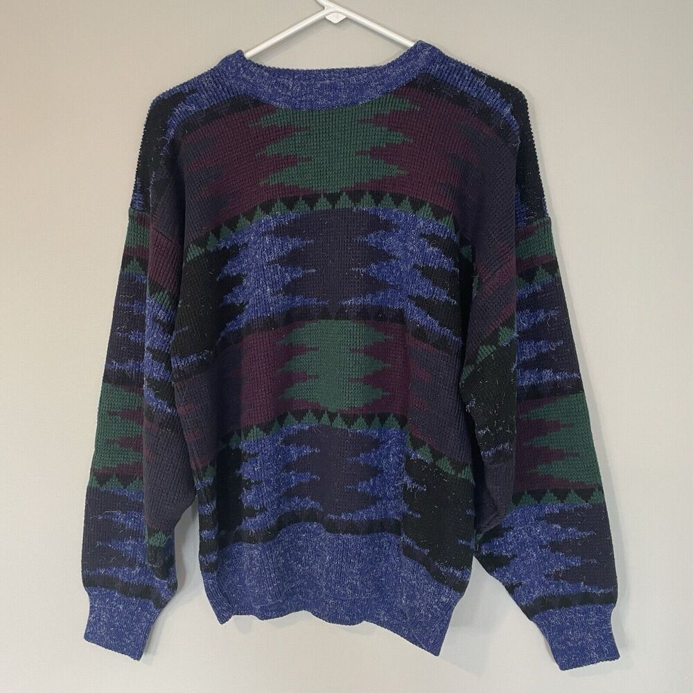 VTG 80s Robert-Bruce Ski Nordic Sweater Size XL Grandpa Holiday Cosby Mens